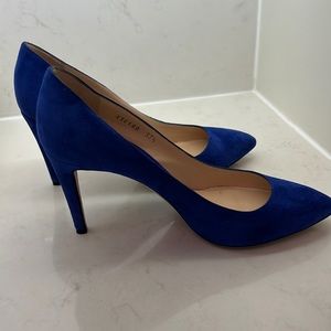 Armani Blue Suede pumps